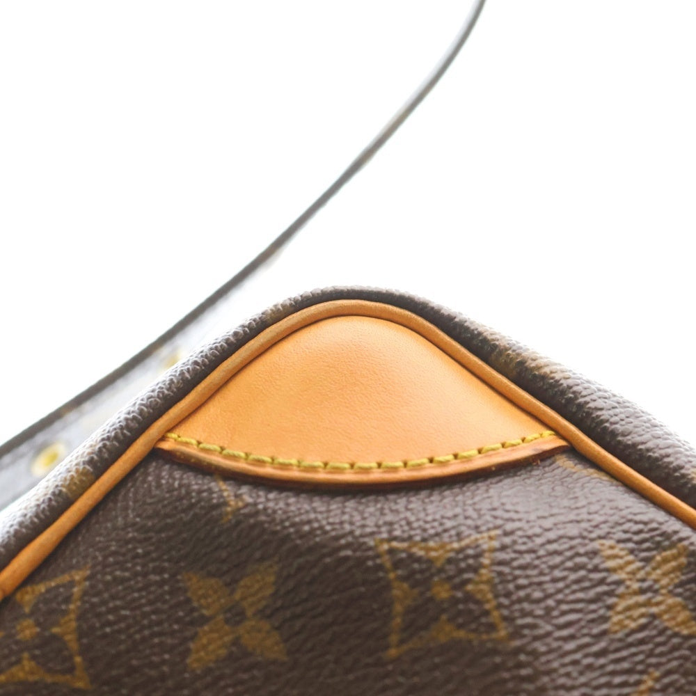 LOUIS VUITTON(ルイヴィトン) モノグラム アマゾン ショルダーバッグ ミニバッグ ブラウン レザー×PVC M45236 ゴールド金具 レディース