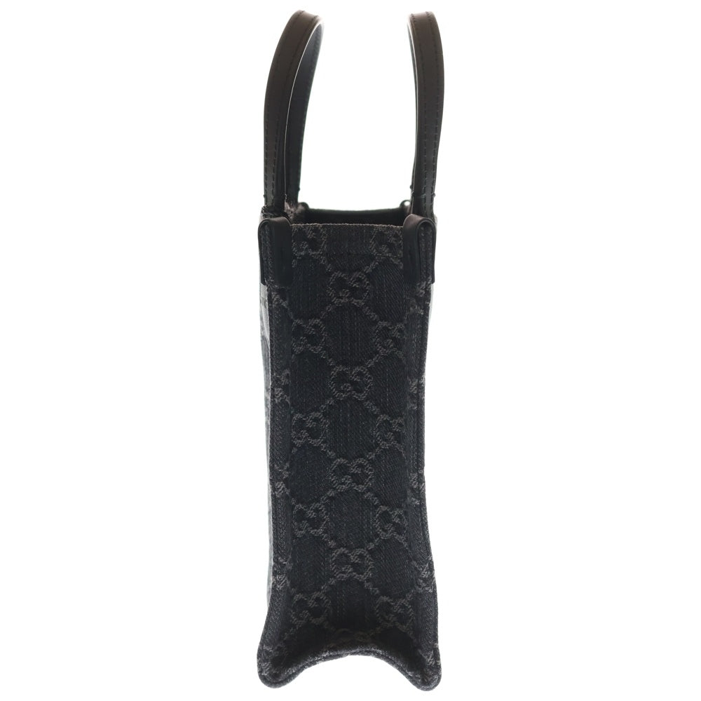 GUCCI(グッチ) GGデニム 2WAY ハンドバッグ ショルダーバッグ ブラック キャンバス 773730 レディース
