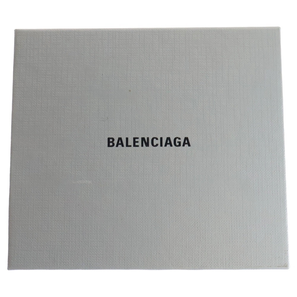 BALENCIAGA(バレンシアガ) キャッシュミニウォレット 財布 コインケース ブラック レザー 594312 シルバー金具 レディース