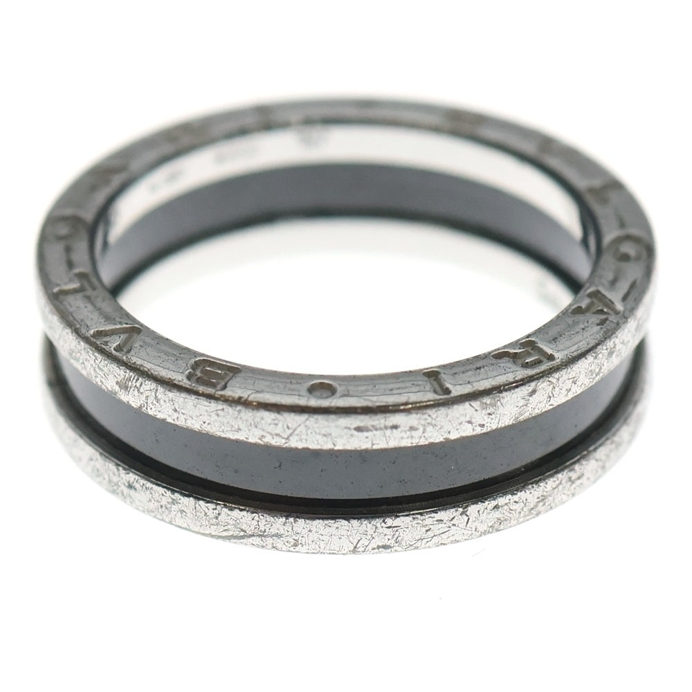 BVLGARI(ブルガリ) セーブザチルドレン リング 指輪 シルバー×ブラック Ag925 #60 6.8g
