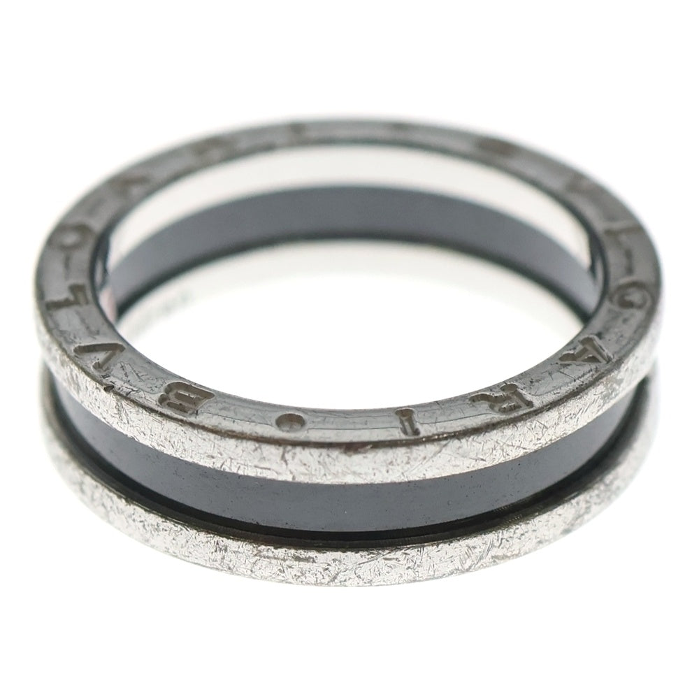 BVLGARI(ブルガリ) セーブザチルドレン リング 指輪 シルバー×ブラック Ag925 #60 6.8g