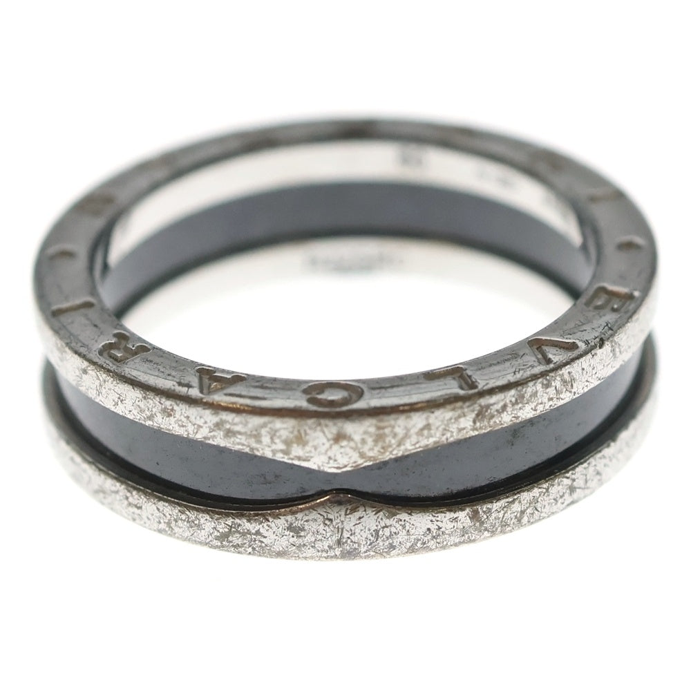 BVLGARI(ブルガリ) セーブザチルドレン リング 指輪 シルバー×ブラック Ag925 #60 6.8g