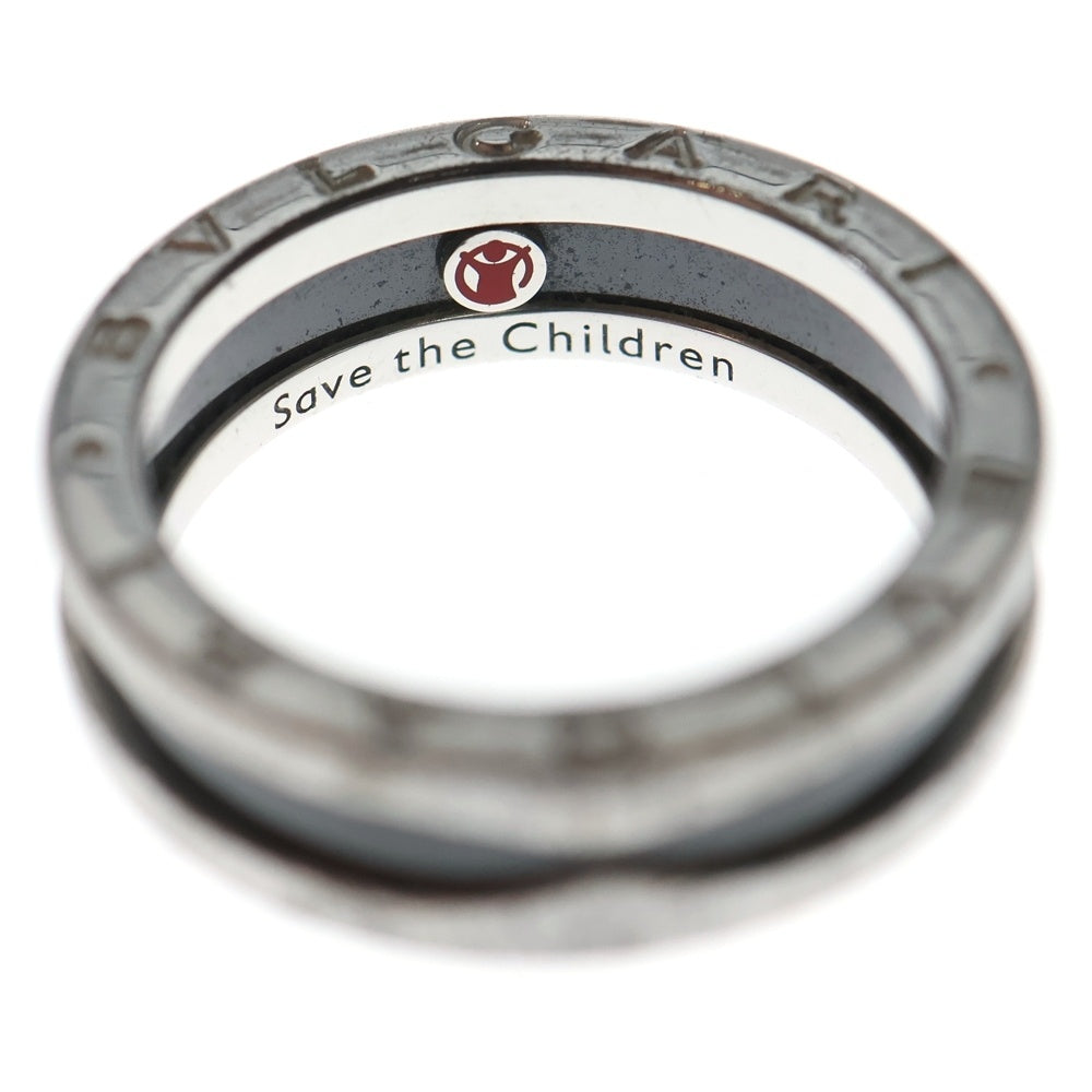 BVLGARI(ブルガリ) セーブザチルドレン リング 指輪 シルバー×ブラック Ag925 #60 6.8g