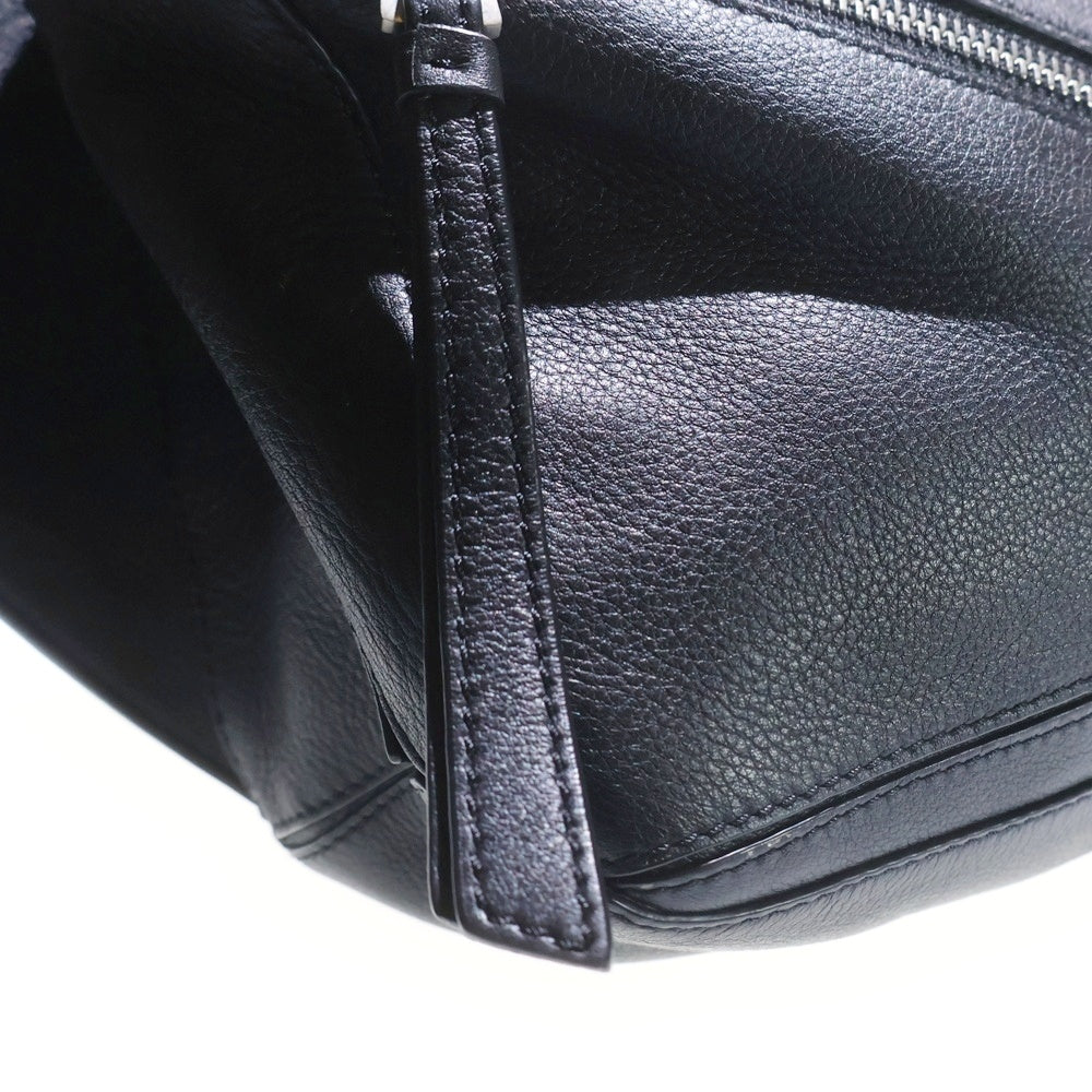 LOEWE(ロエベ) パズル バムバッグ スモール ショルダーバッグ ブラック レザー シルバー金具 レディース
