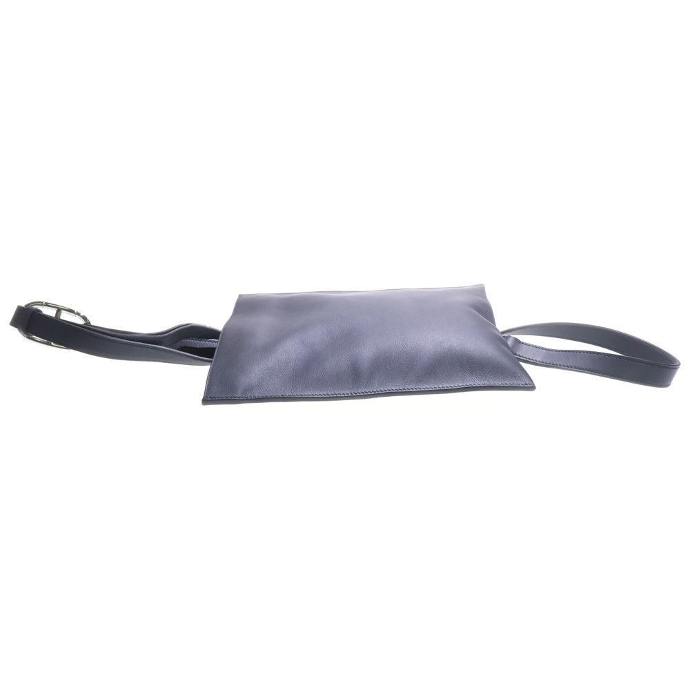 HERMES(エルメス) ポッシャンプリュス スイフト レザー ショルダー ボディバッグ シルバー金具 ブラック U刻印 レディース