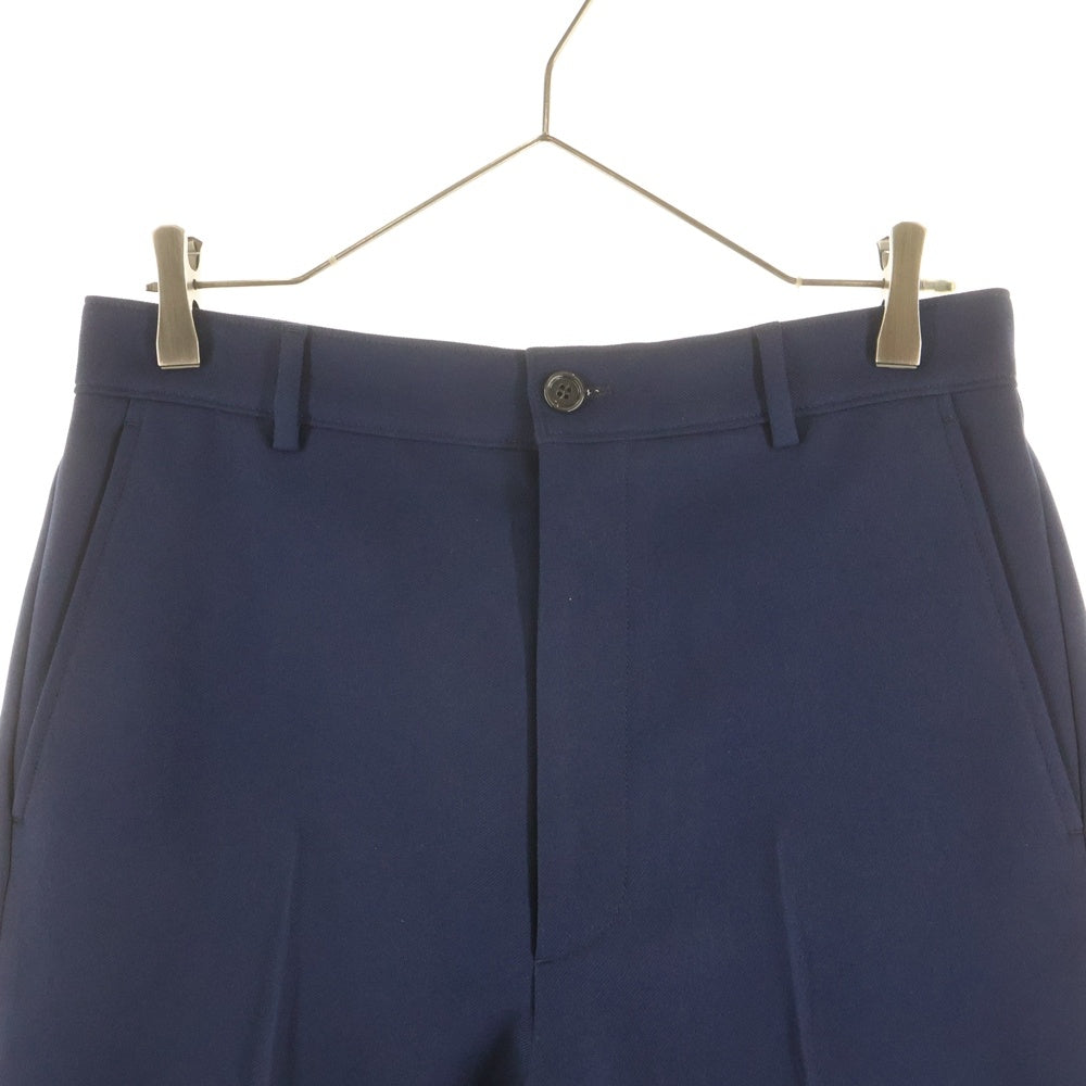 GUCCI(グッチ) シンチバック ノータック スラックスパンツ トラウザーズ ネイビー 690469