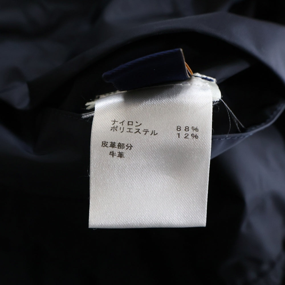 LOUIS VUITTON(ルイヴィトン) ロゴプレート ナイロン フーデッド ジップアップジャケット ネイビー