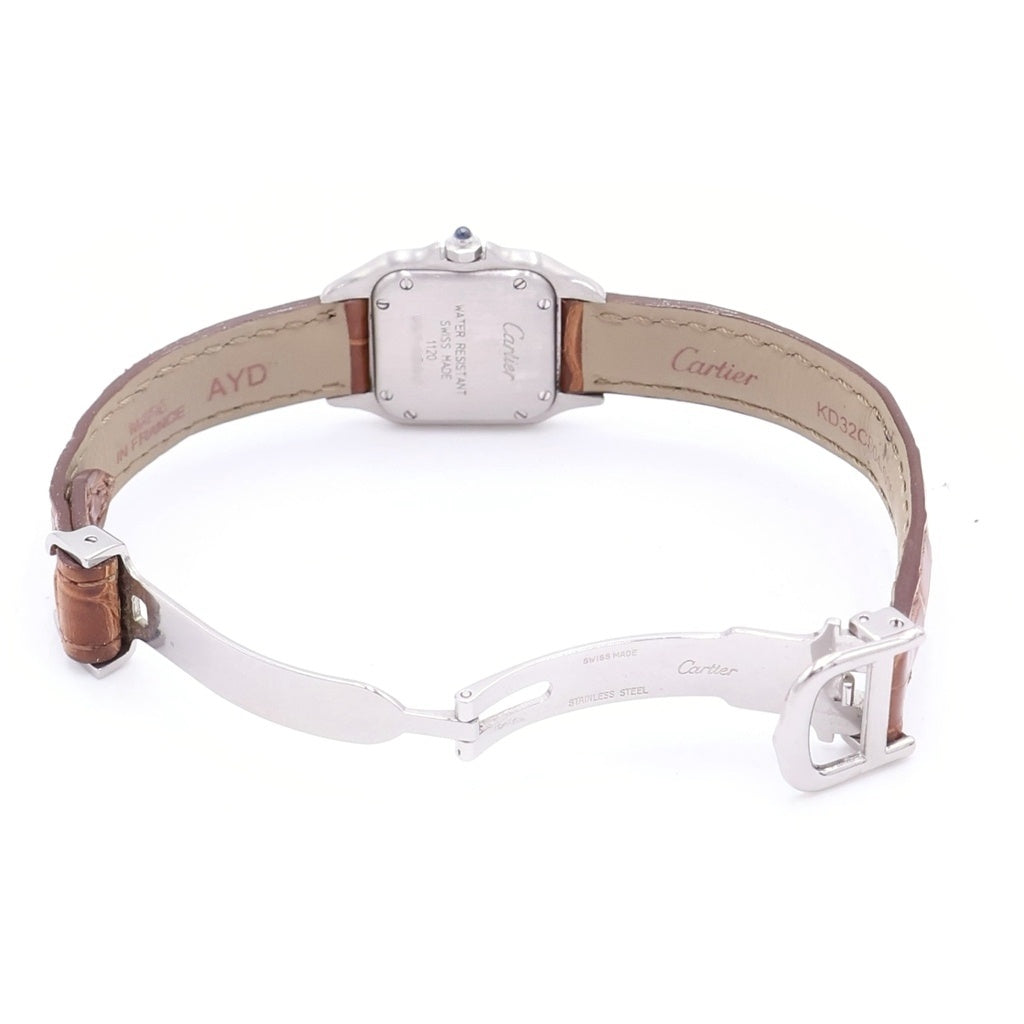 Cartier(カルティエ) パンテール クラシック フィガロ SM SS×YG×革/QZ ステンレス イエローゴールド クォーツ 電池式 腕時計 カルティエケア確認済 W250295A 白文字盤 1120C116880