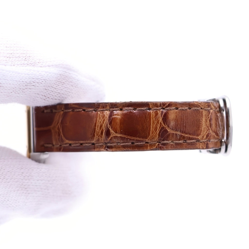 Cartier(カルティエ) パンテール クラシック フィガロ SM SS×YG×革/QZ ステンレス イエローゴールド クォーツ 電池式 腕時計 カルティエケア確認済 W250295A 白文字盤 1120C116880