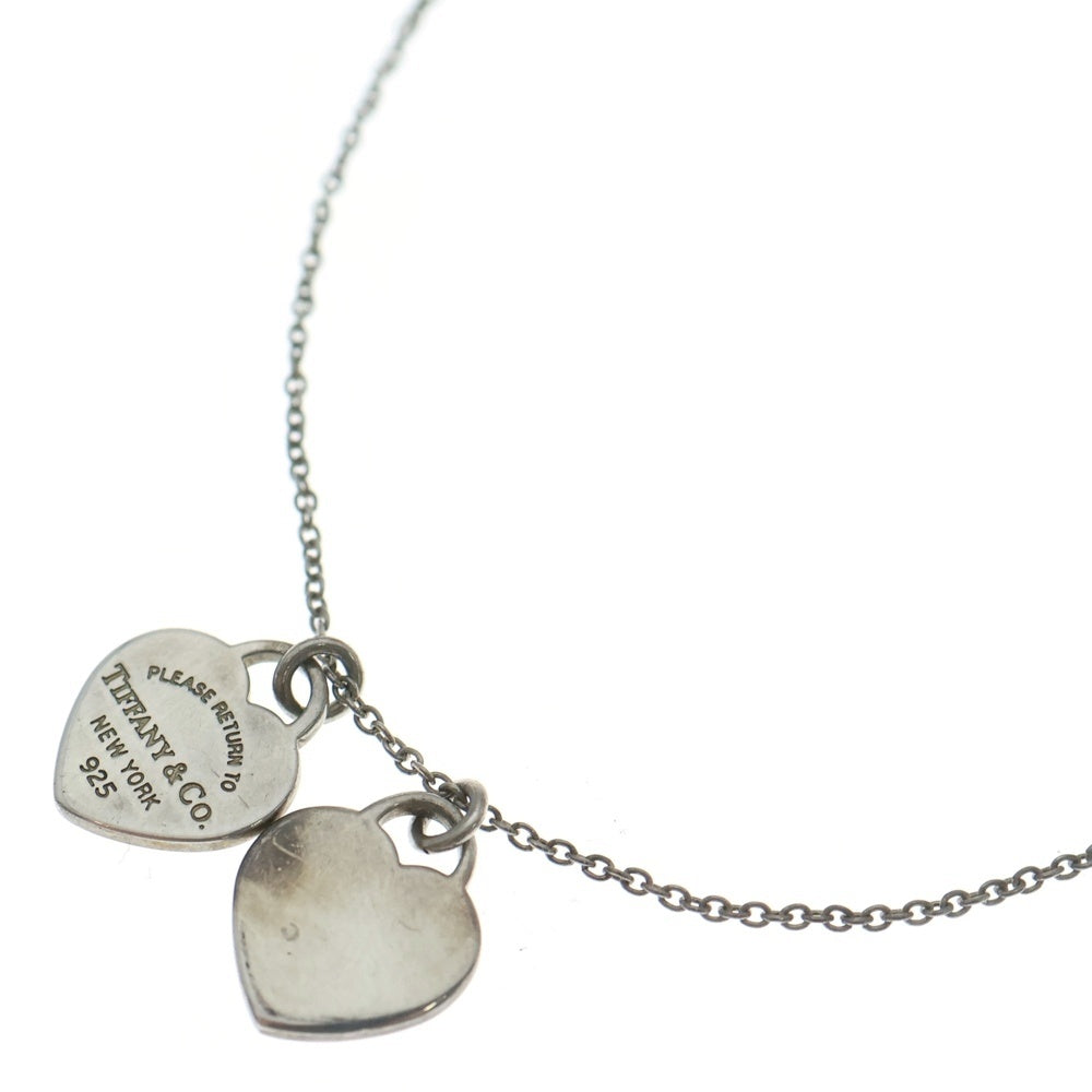 TIFFANY & Co.(ティファニー) リターントゥティファニー ダブル ネックレス ペンダント チェーン シルバー Ag925 2.9g レディース