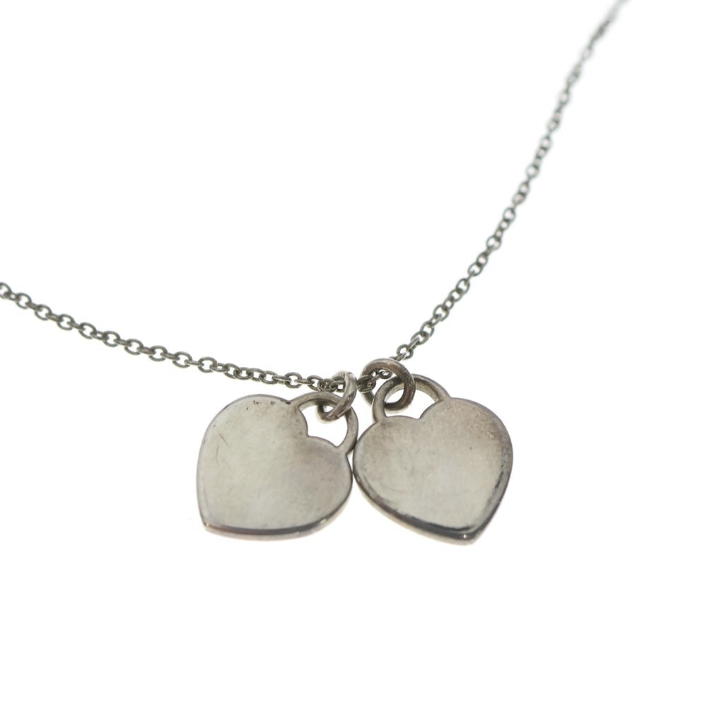 TIFFANY & Co.(ティファニー) リターントゥティファニー ダブル ネックレス ペンダント チェーン シルバー Ag925 2.9g レディース