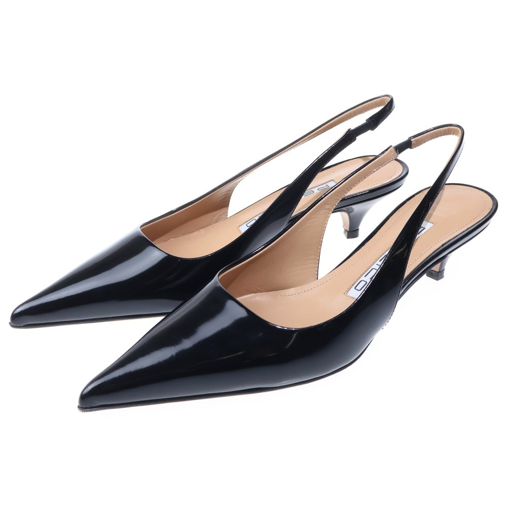 PELLICO(ペリーコ) パテント バックスリング パンプス ブラック レディース