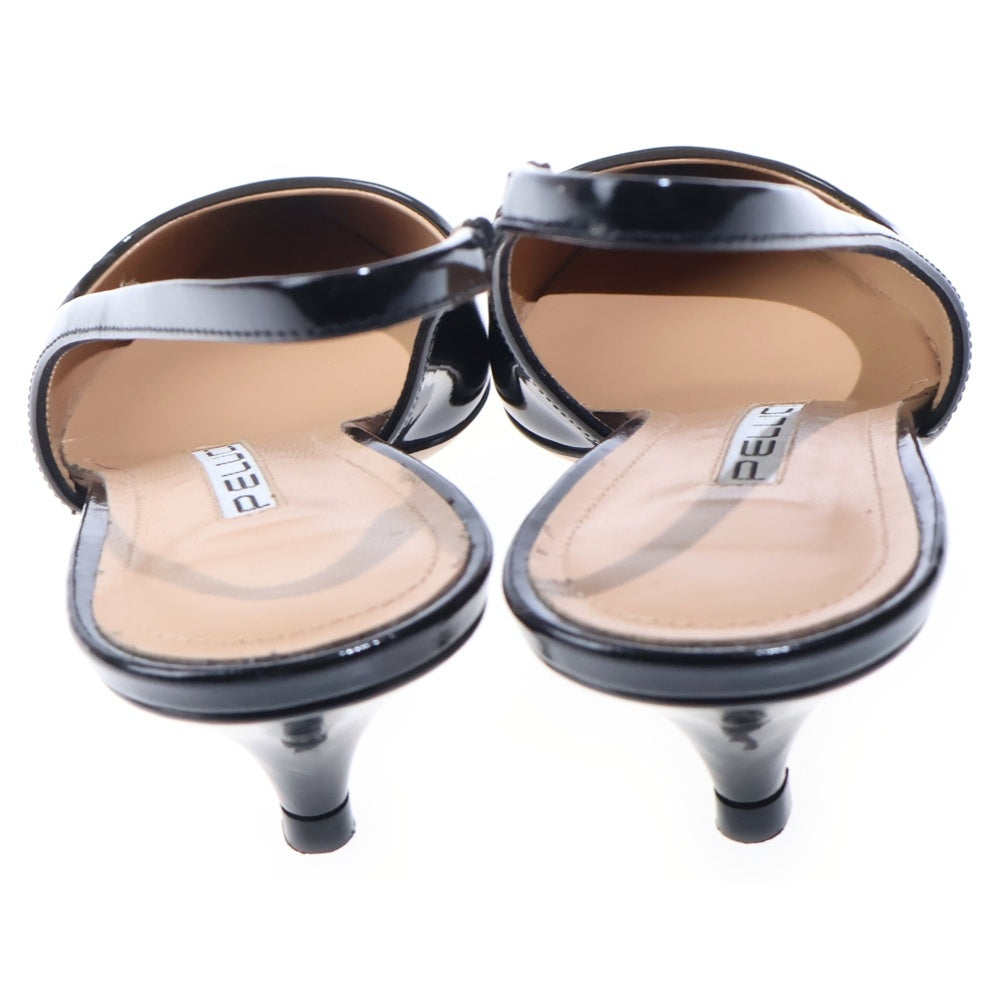 PELLICO(ペリーコ) パテント バックスリング パンプス ブラック レディース