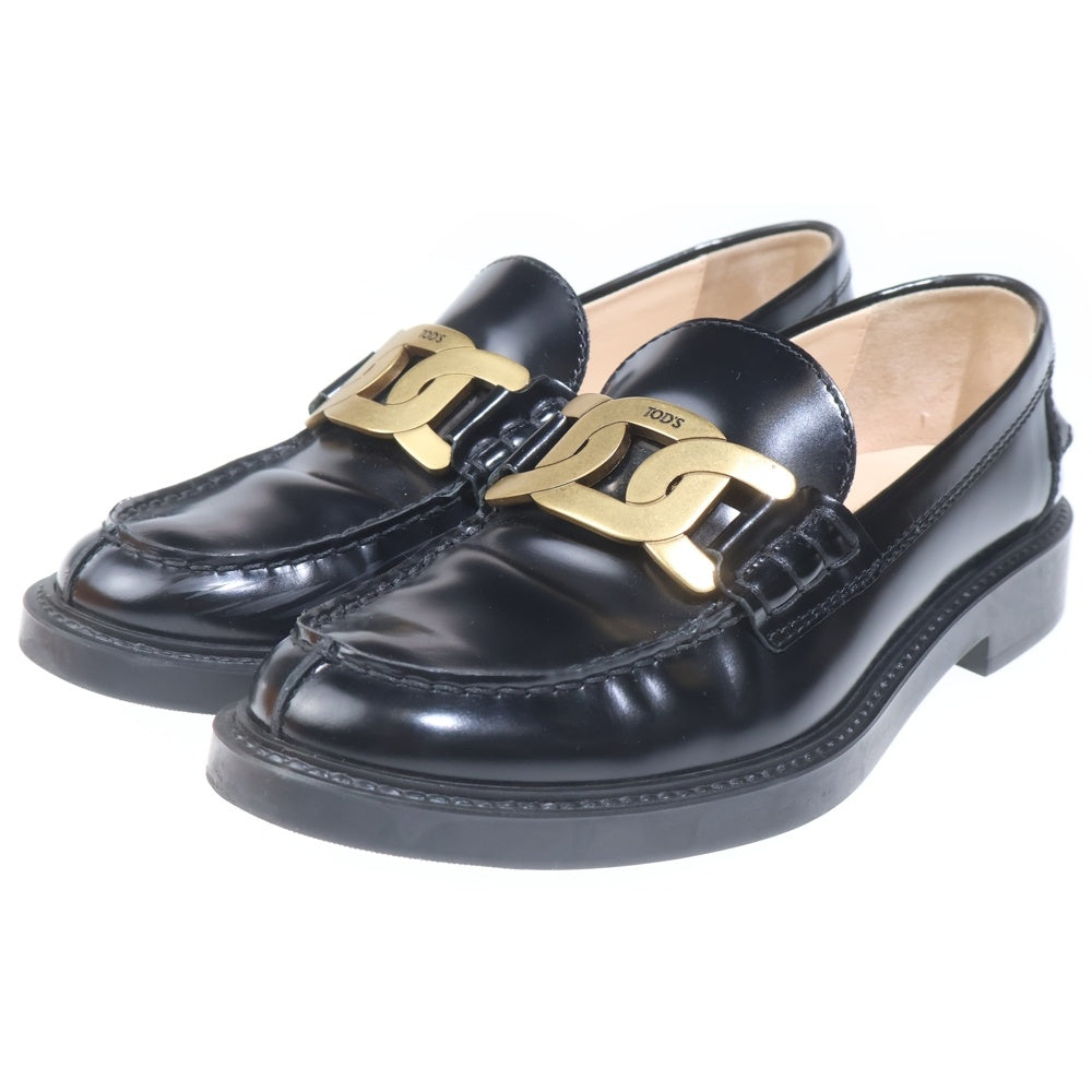 TOD'S(トッズ) トッズ ローファー ブラック レザー 37 レディース