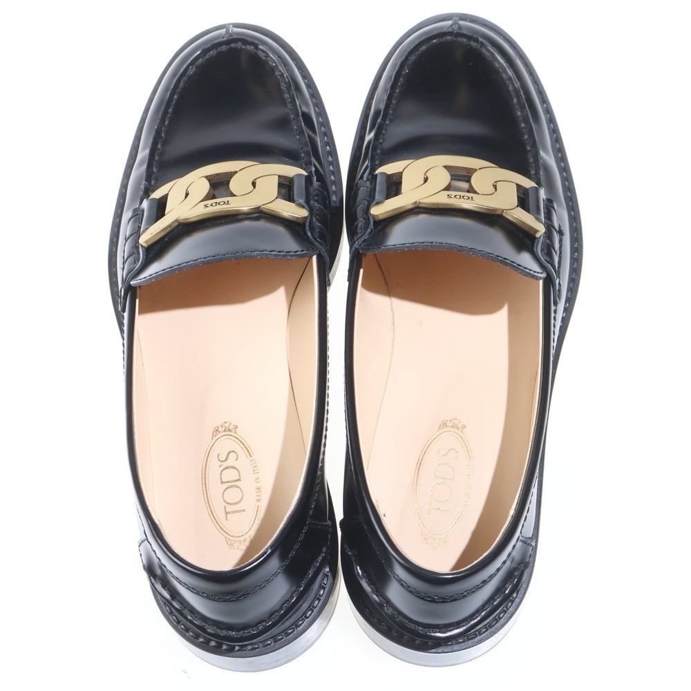 TOD'S(トッズ) トッズ ローファー ブラック レザー 37 レディース