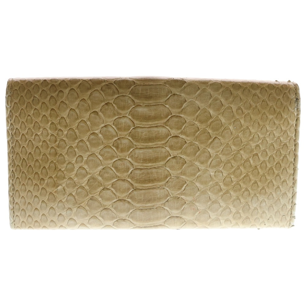 CHANEL(シャネル) ココマーク 長財布 パイソン レディース