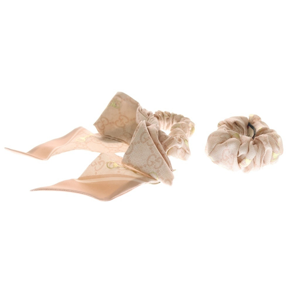 GUCCI(グッチ) GGマーク シュシュ セット ヘアゴム シルク ピンク 770292 レディース