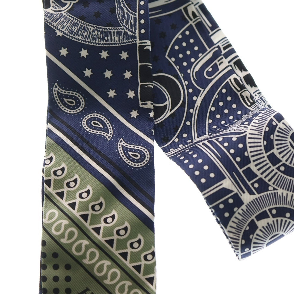 HERMES(エルメス) ツイリー エプロン ドール シルクスカーフ ネイビー レディース