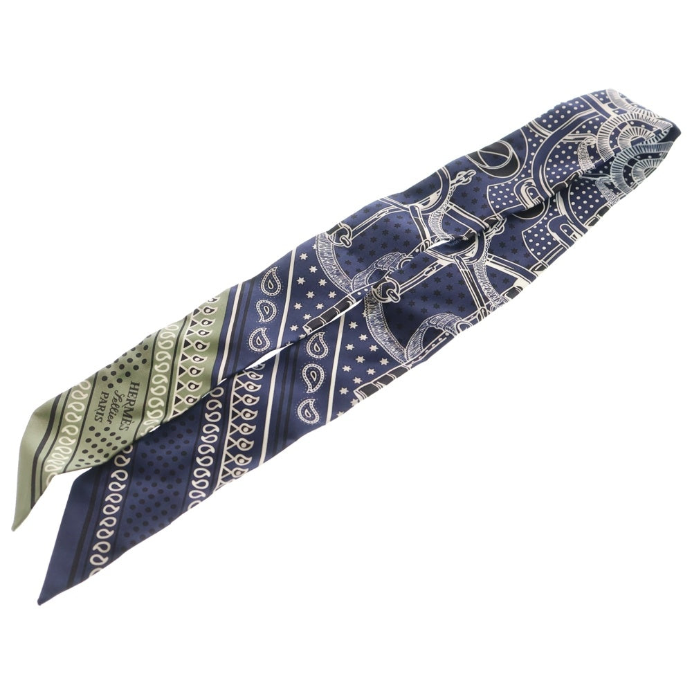 HERMES(エルメス) ツイリー エプロン ドール シルクスカーフ ネイビー レディース