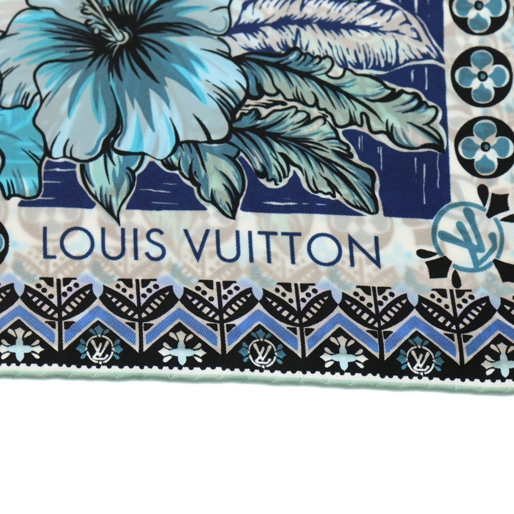 LOUIS VUITTON(ルイヴィトン) シルクスカーフ ブルー M79984 レディース
