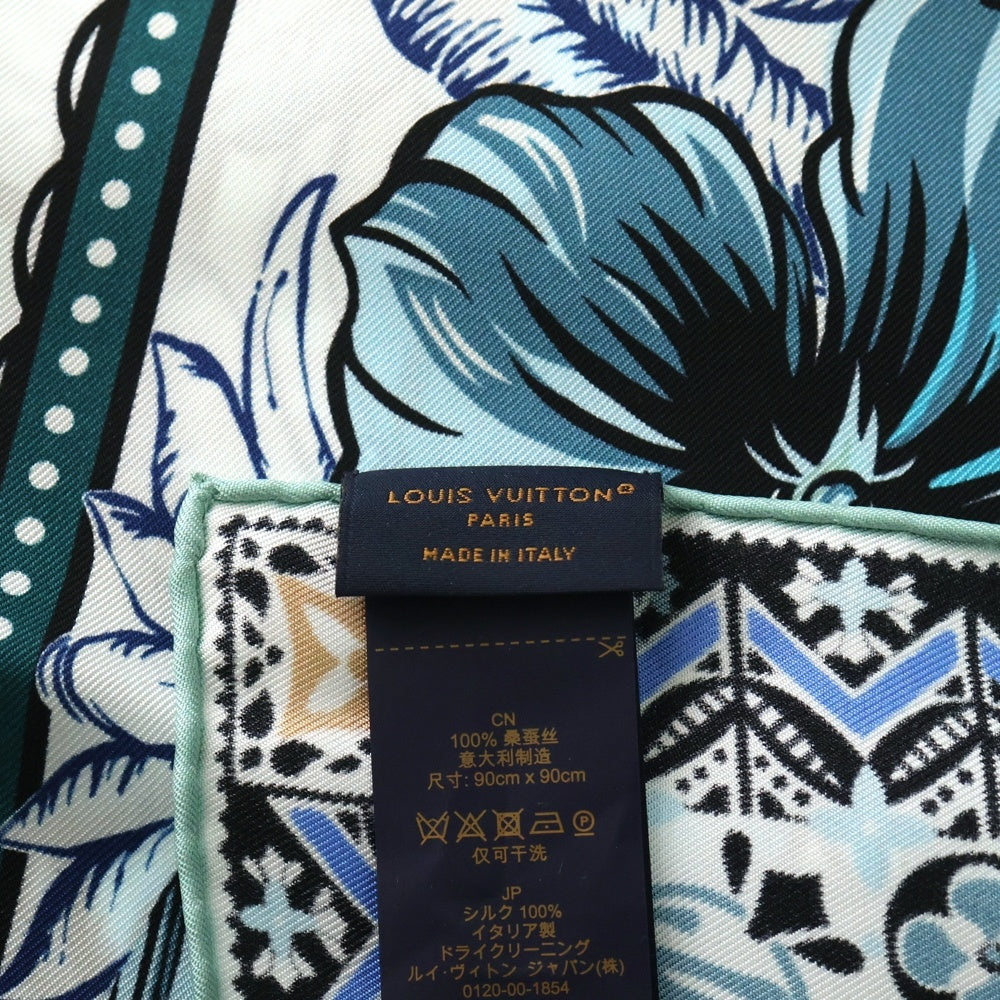 LOUIS VUITTON(ルイヴィトン) シルクスカーフ ブルー M79984 レディース