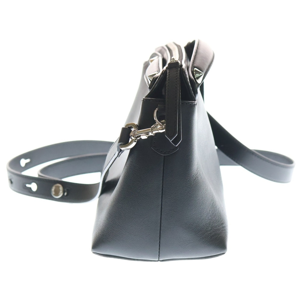 FENDI(フェンディ) バイザウェイ ミディアム ショルダーバッグ ハンドバッグ ブラック レザー 8BL146 シルバー金具 レディース