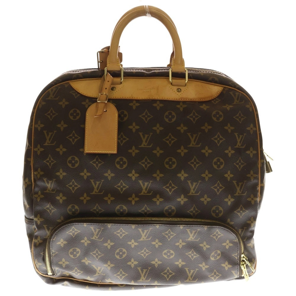 LOUIS VUITTON(ルイヴィトン) モノグラム エヴァジオン トートバッグ ハンドバッグ ブラウン レザー×PVC M41443 ゴールド金具