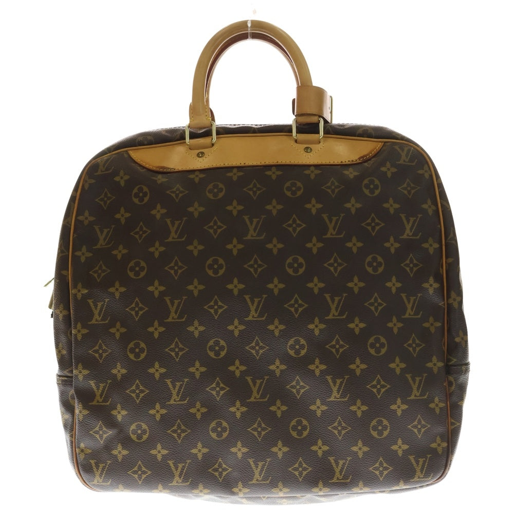 LOUIS VUITTON(ルイヴィトン) モノグラム エヴァジオン トートバッグ ハンドバッグ ブラウン レザー×PVC M41443 ゴールド金具