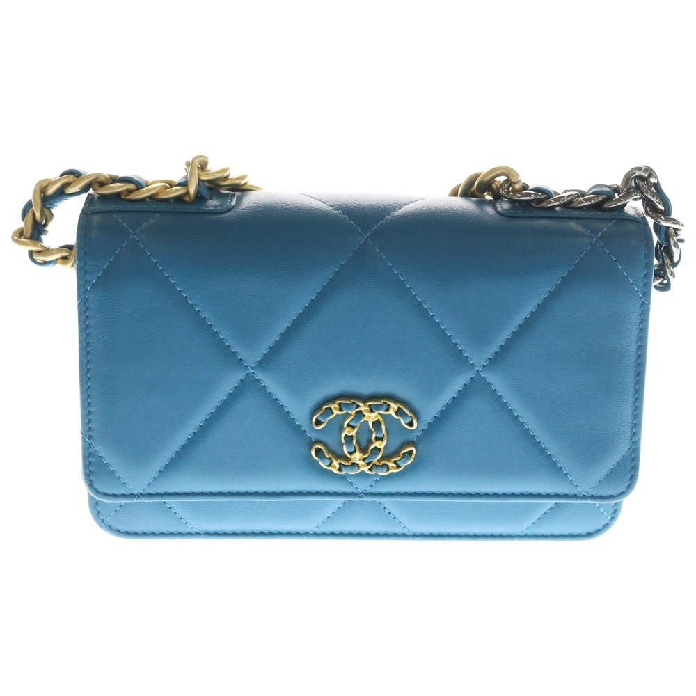 CHANEL(シャネル) シャネル19 ココマーク レザー チェーンウォレット 