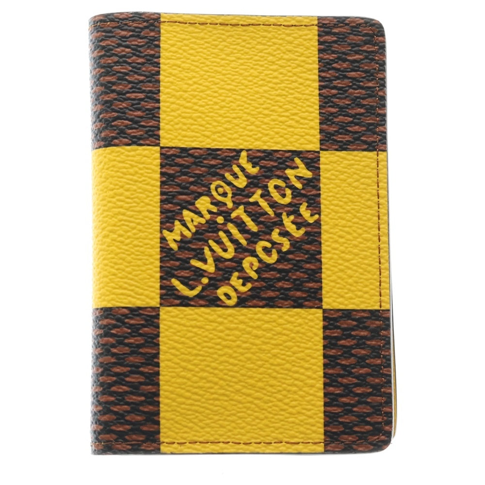 LOUIS VUITTON(ルイヴィトン) ダミエポップ オーガナイザードゥポッシュ カードケース 名刺入れ ブラウン×イエロー PVC N40596 レディース