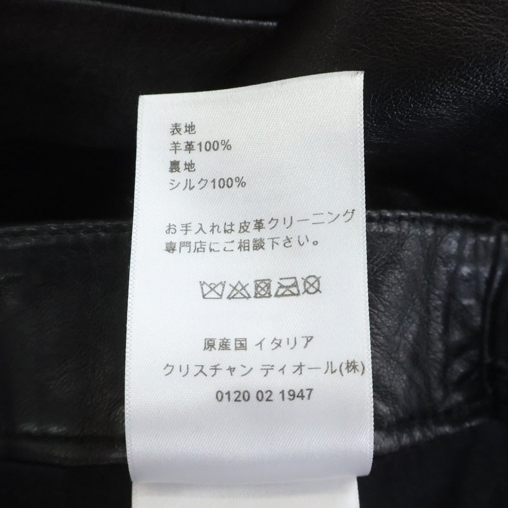 Christian Dior(クリスチャンディオール) CDバックルラムレザーショートパンツ ブラック 045P45AL015 レディース
