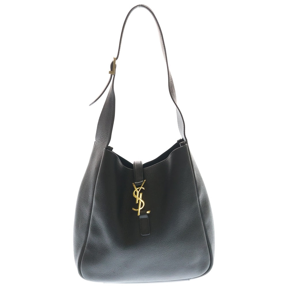 SAINT LAURENT PARIS(サンローランパリ) LE 5 A 7 ソフト スモール カサンドラレザーハンドバッグ ブラック レザー 713938 ゴールド金具 レディース