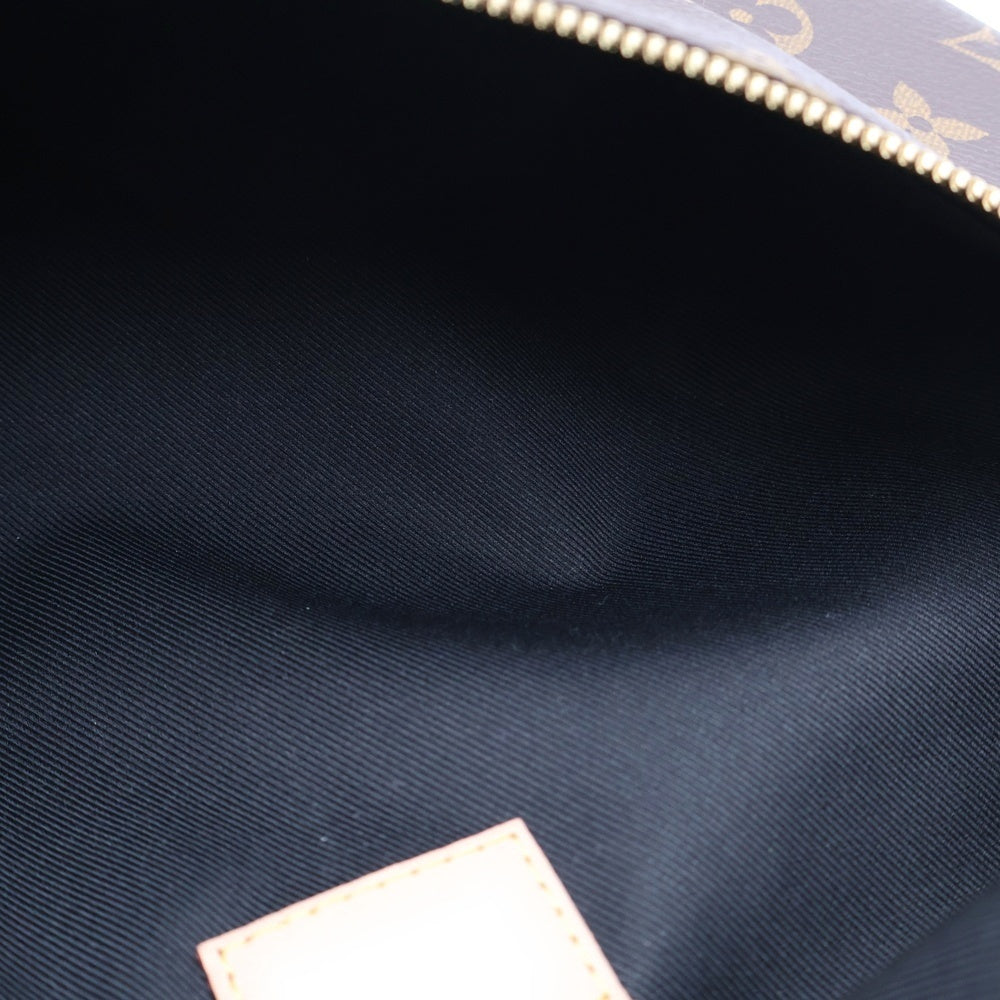 LOUIS VUITTON(ルイヴィトン) モノグラム バムバッグ ハンドバッグ ウエストバッグ ワンショルダーバッグ ボディバッグ ブラウン レザー×PVC M43644 ゴールド金具 レディース