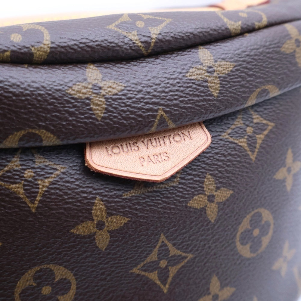 LOUIS VUITTON(ルイヴィトン) モノグラム バムバッグ ハンドバッグ ウエストバッグ ワンショルダーバッグ ボディバッグ ブラウン レザー×PVC M43644 ゴールド金具 レディース