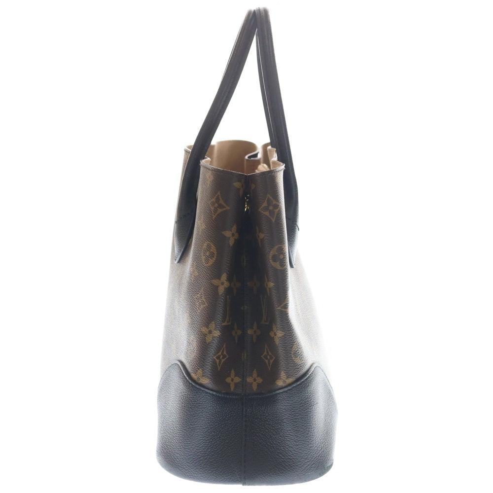 LOUIS VUITTON(ルイヴィトン) モノグラム フランドリン 2WAYバッグ ハンドバッグ ショルダーバッグ トートバッグ ブラック×ブラウン レザー×PVC M41595 ゴールド金具 レディース