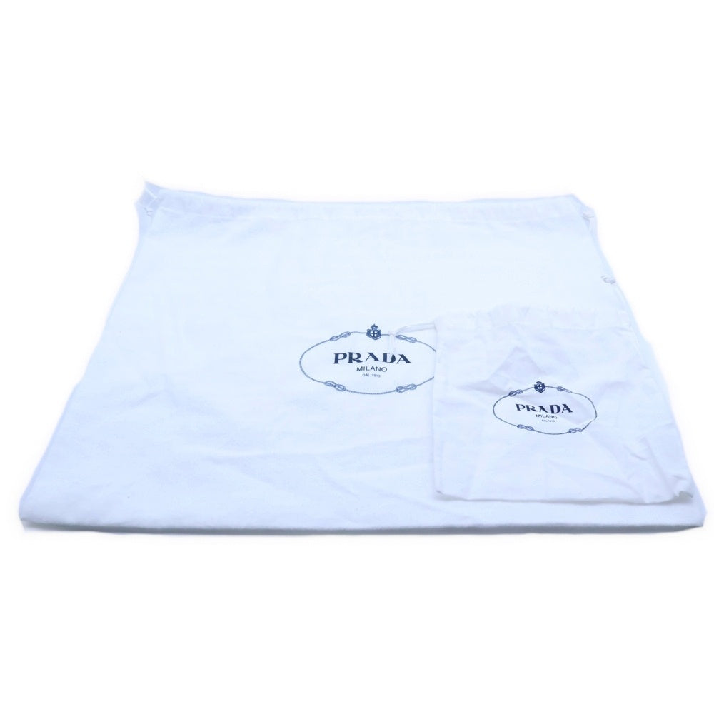 PRADA(プラダ) Re-Nylon パデット リボン ミニバッグ トライアングルロゴ ブラック テスート ゴールド金具 1BA359 レディース