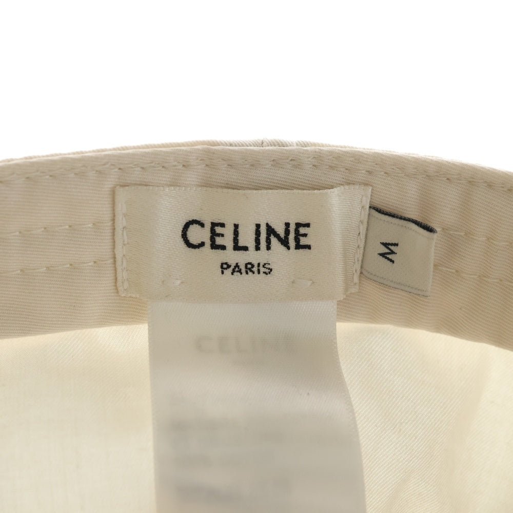CELINE(セリーヌ) トリオンフ ロゴ刺繍ベースボールキャップ 帽子 ベージュ 2AUY0969P