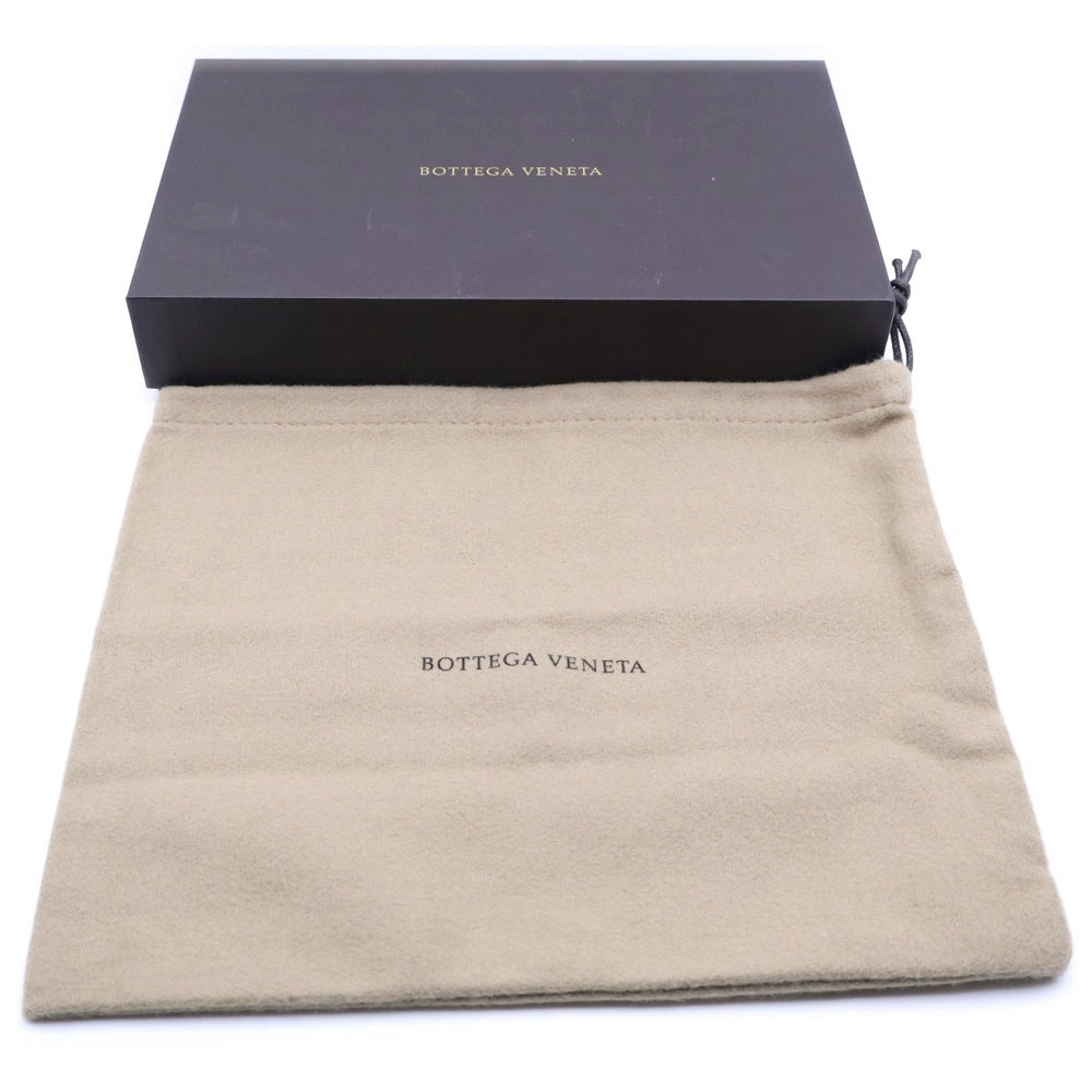 BOTTEGA VENETA(ボッテガヴェネタ) イントレチャート 二つ折り長財布 ロングウォレット カードケース ブラック レザー