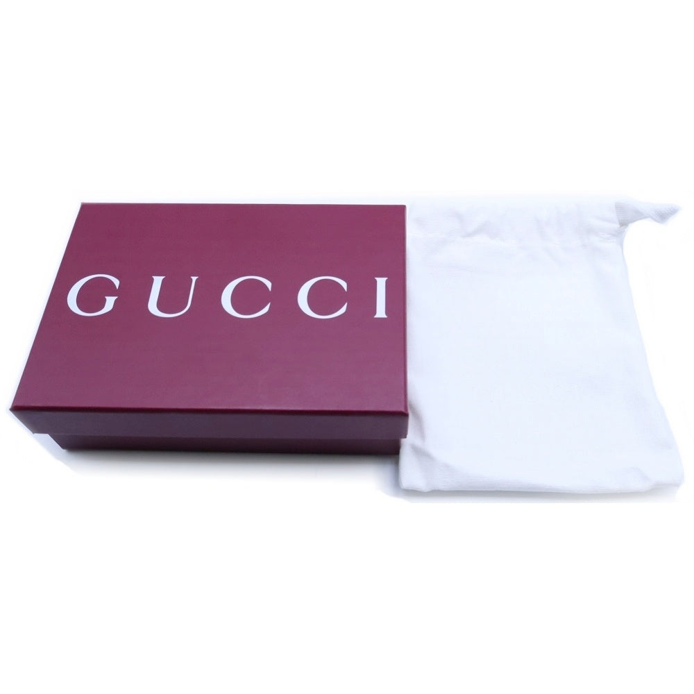 GUCCI(グッチ) オフィディア GGスプリーム カードケース コンパクトウォレット 2つ折り財布 キャンバス ベージュ 8132 ゴールド金具 レディース