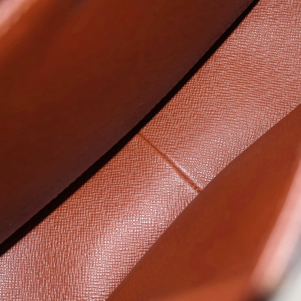 LOUIS VUITTON(ルイヴィトン) モノグラム サンクルーMM ショルダーバッグ ブラウン レザー×PVC M51243 ゴールド金具 レディース
