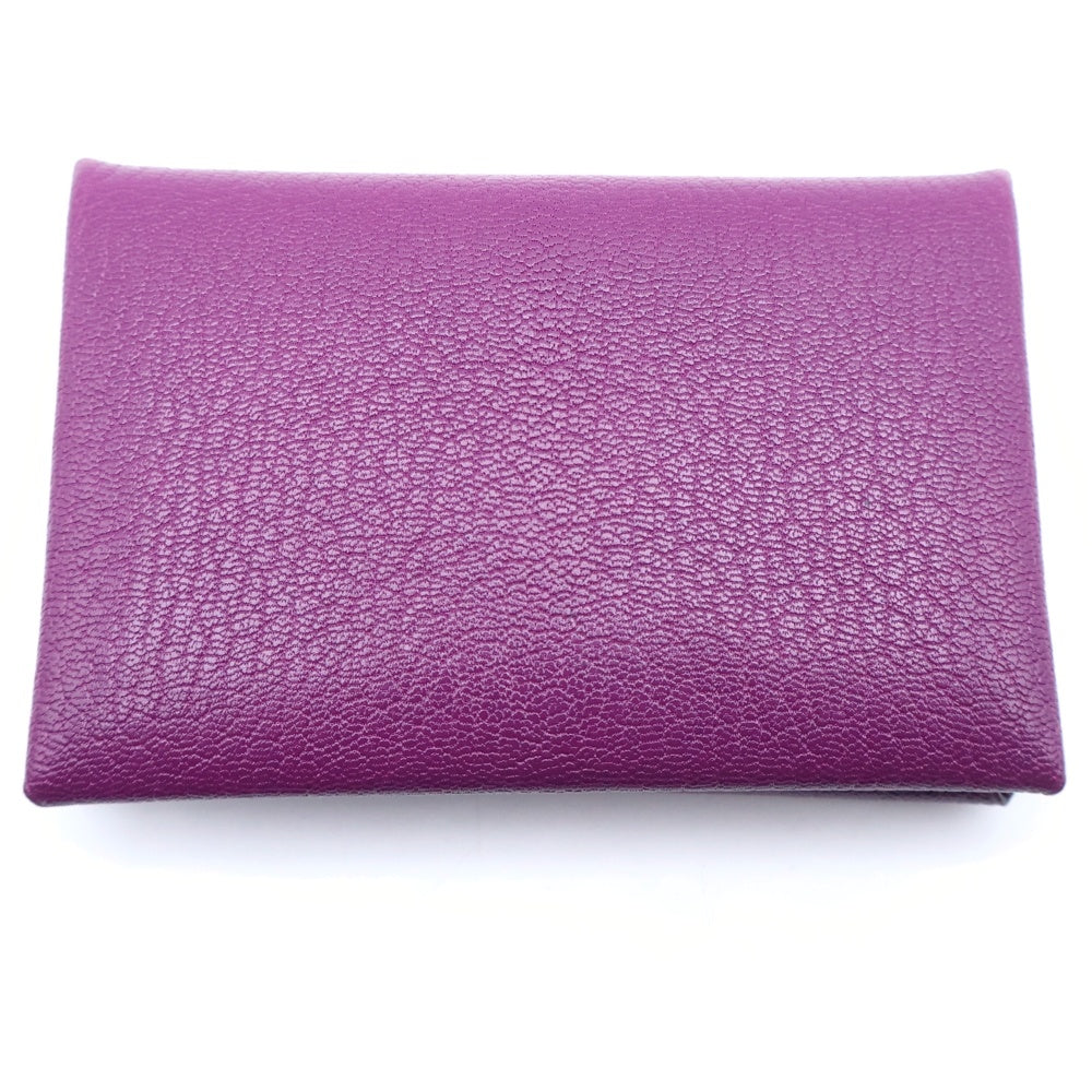 HERMES(エルメス) カルヴィ コインケース 小物入れ ポーチ パープル 