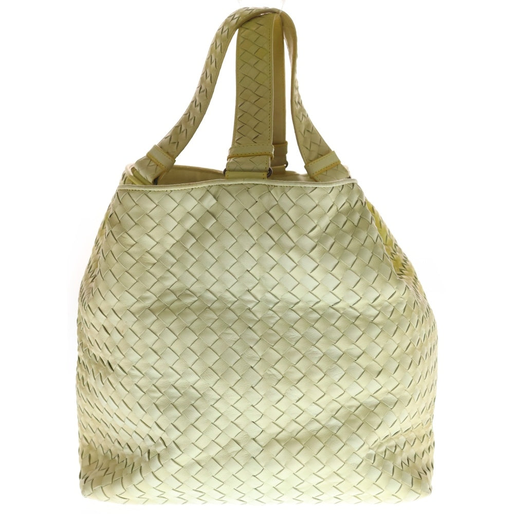 BOTTEGA VENETA(ボッテガヴェネタ) イントレチャート トートバッグ ハンドバッグ イエロー グラデーション レザー ブラック金具 レディース