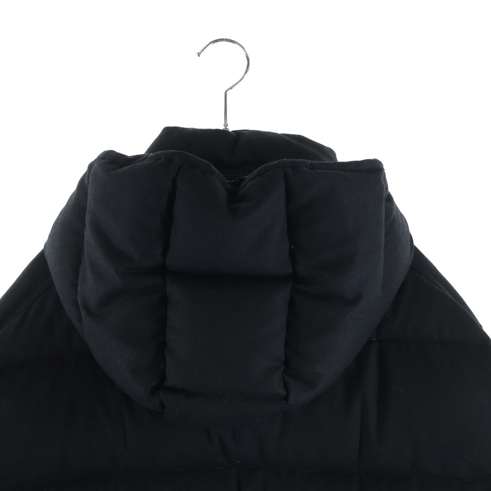 MONCLER(モンクレール) 20AW MONTGENEVRE モンジュネーブル アームロゴデザイン フーデッド ジップアップ ダウンジャケット ブラック J20911A53700 54272
