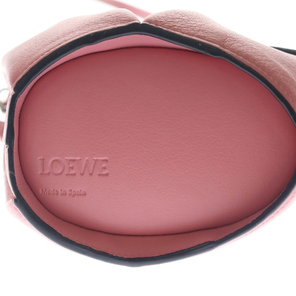 LOEWE(ロエベ) ショルダーバッグ ミニバッグ ピンク レザー シルバー金具 レディース