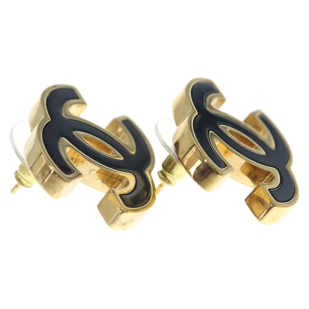 CHANEL(シャネル) ピアス ココマーク ゴールド×ブラック B24B レディース