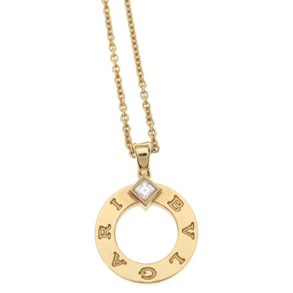 BVLGARI(ブルガリ) ブルガリブルガリ 1PDダイヤ ネックレス K18 Au750 YG イエローゴールド ACVL70 レディース