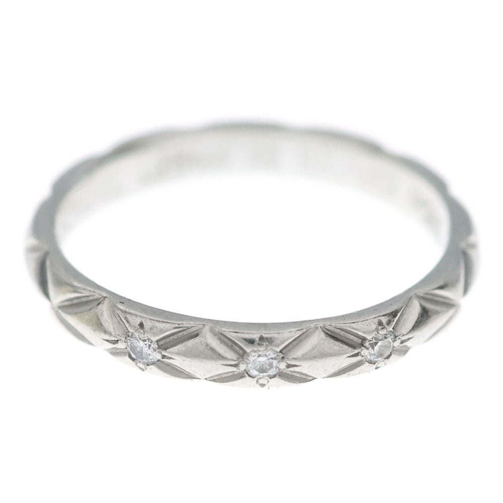 CHANEL(シャネル) マトラッセリング 指輪 3PD Pt950 シルバー 3g #49 レディース