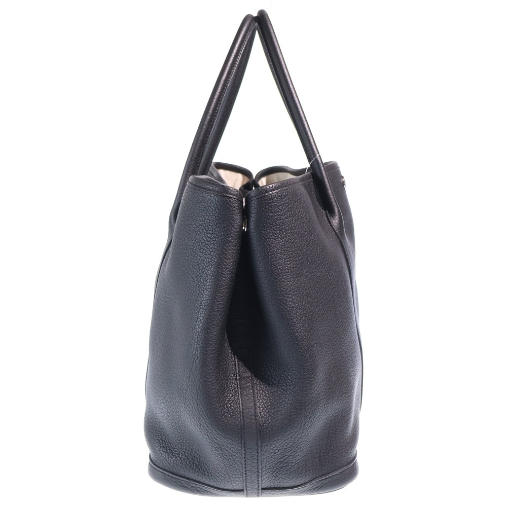 HERMES(エルメス) ガーデンパーティPM ネゴンダ ノワール シルバー金具 ハンドバッグ □P刻印 レディース
