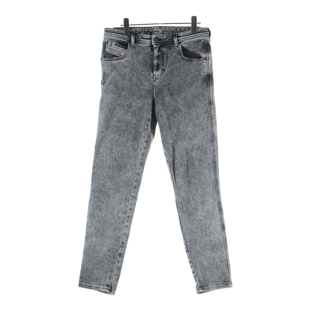 DIESEL(ディーゼル) ブリーチ加工 ストレッチ スリムスキニー デニムパンツ グレー