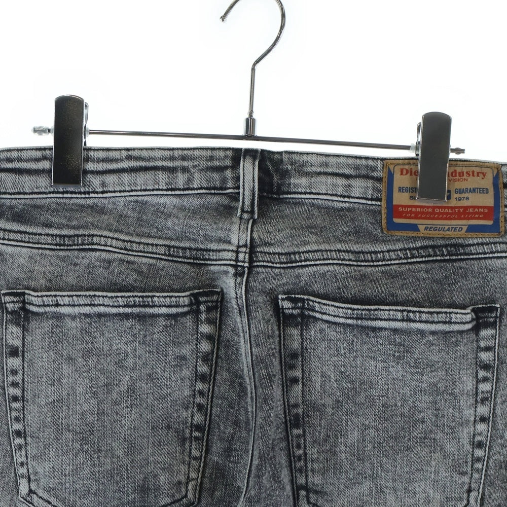 DIESEL(ディーゼル) ブリーチ加工 ストレッチ スリムスキニー デニムパンツ グレー
